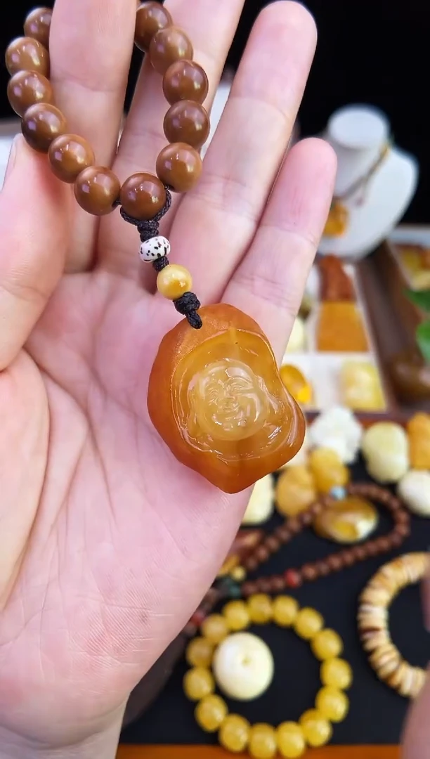 琥珀未镶嵌珠宝奇石柒月