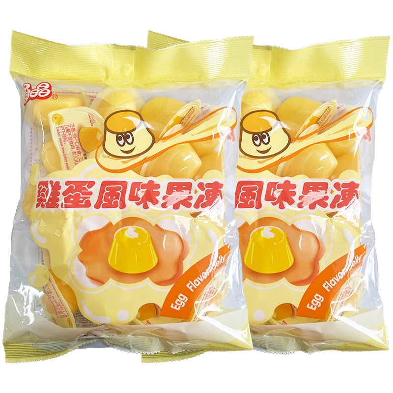 【4月1日到期】台湾进口晶晶鸡蛋风味果冻500g*3袋