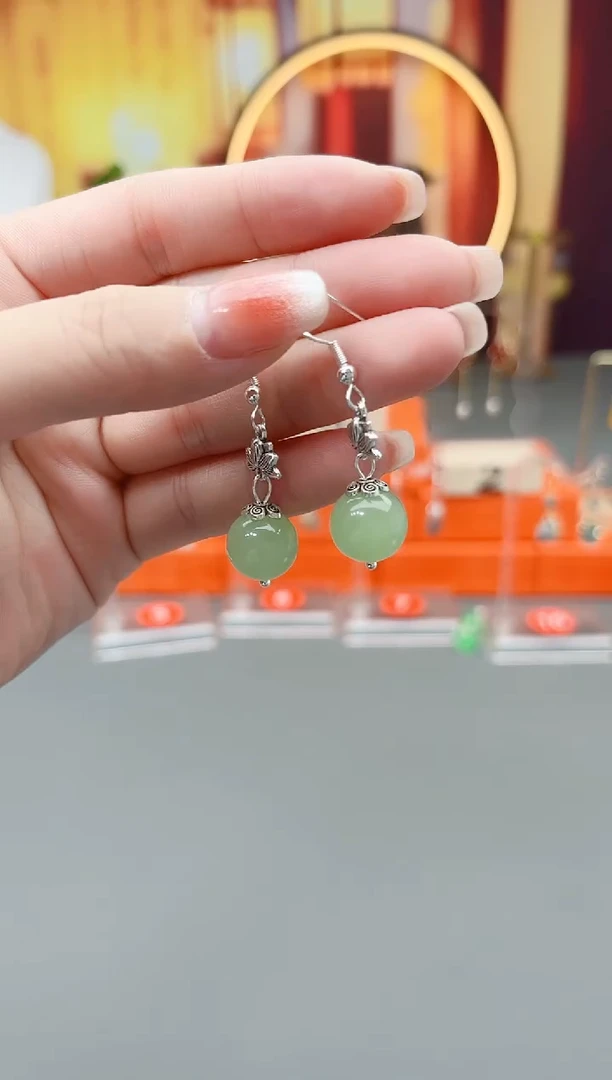 未镶嵌东陵石耳饰427