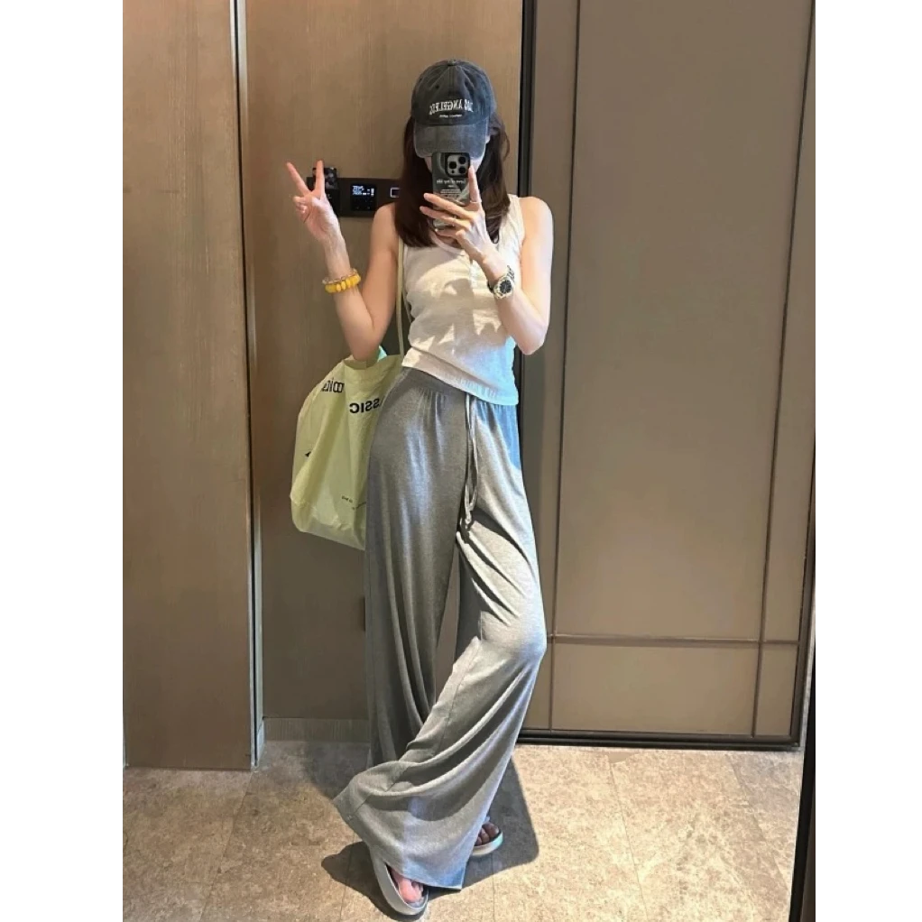 猫猫家加长女裤休闲宽松薄款870