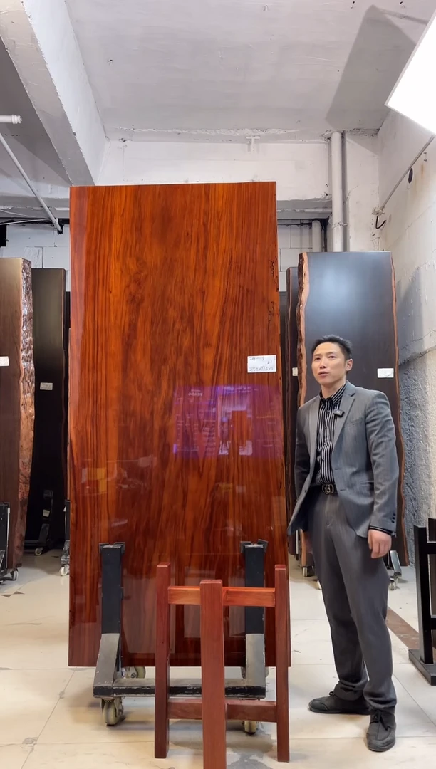 ZG-113刚果花梨215.5*97.5*10加红三角支架*2