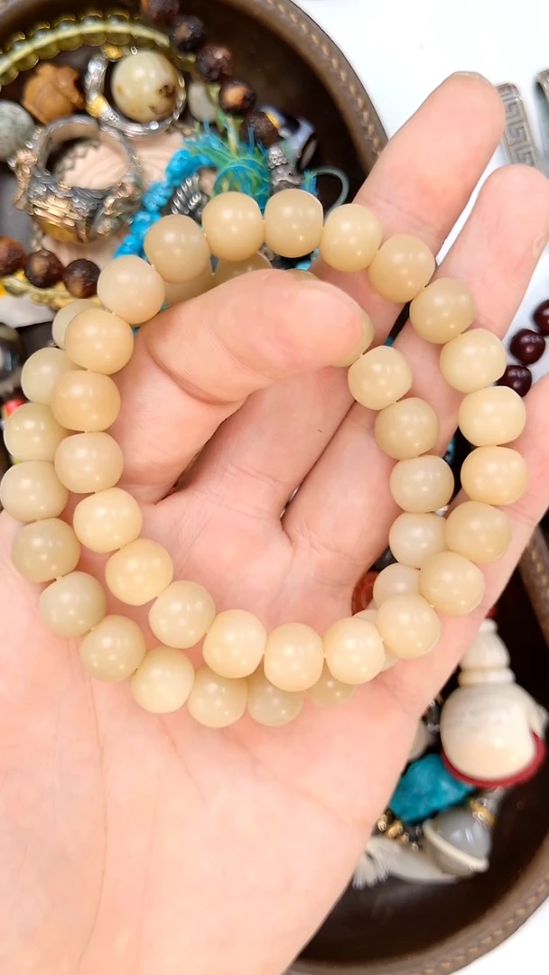 菩提根/象牙果手串菩提根花鼓珠10mm（3）