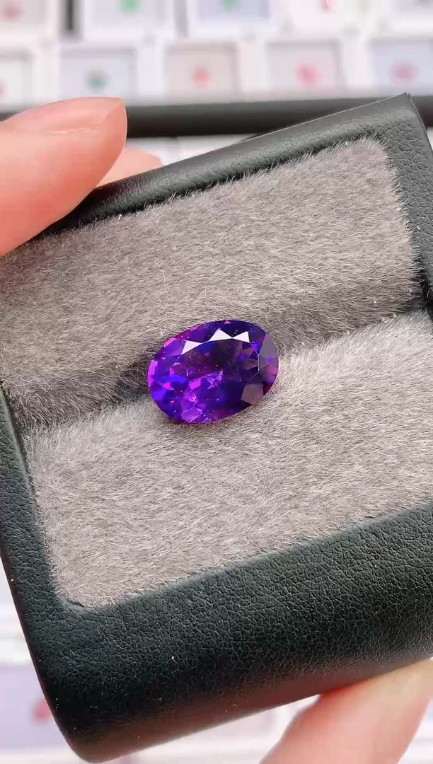 未镶嵌珠宝半成品紫晶4.8-49天然紫水晶