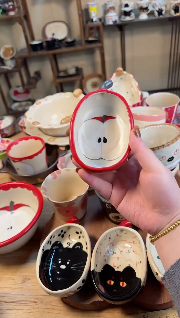 【闪购商品】苹果碗高温瓷器瓷器