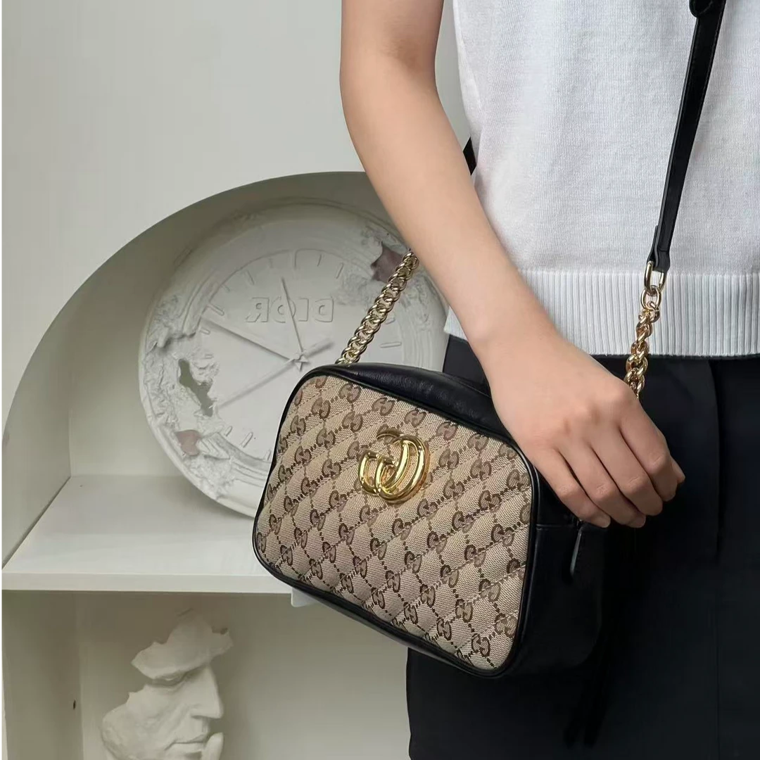 99新 GUCCI/古驰 marmont老花相机包/甄选