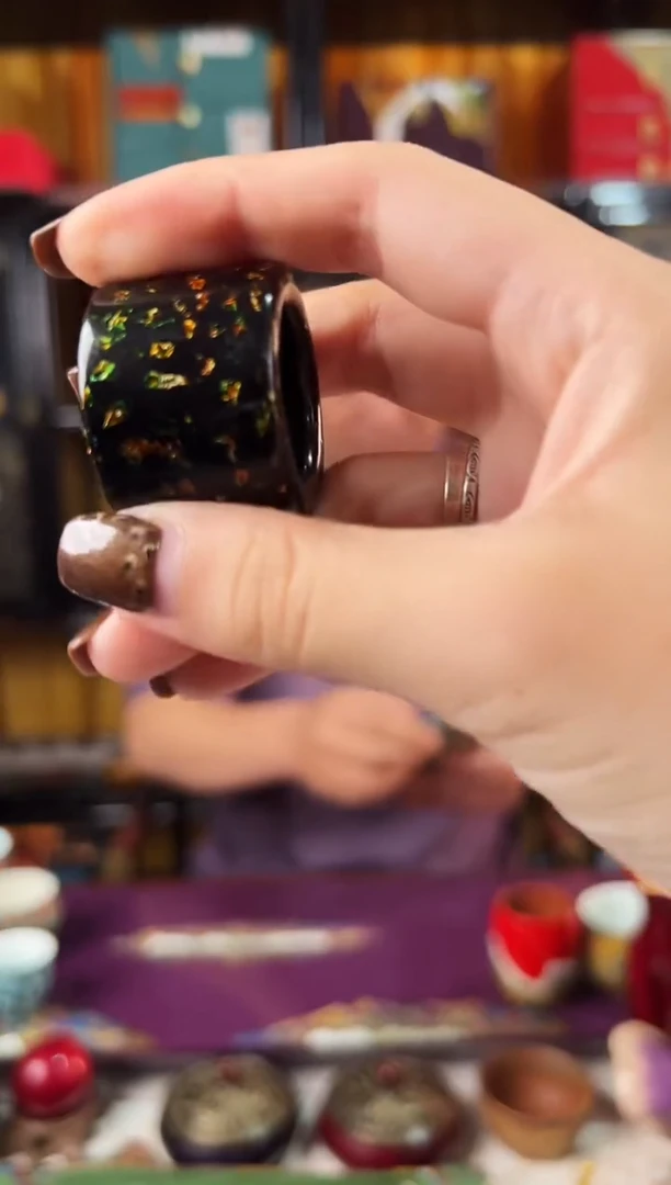 黑金扳指-太古大漆