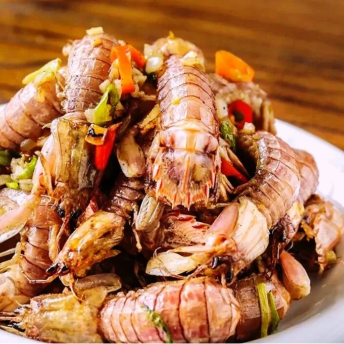 【特大号藤椒皮皮虾】麻辣鲜香藤椒皮皮虾活虾现炸加热即食个大饱满