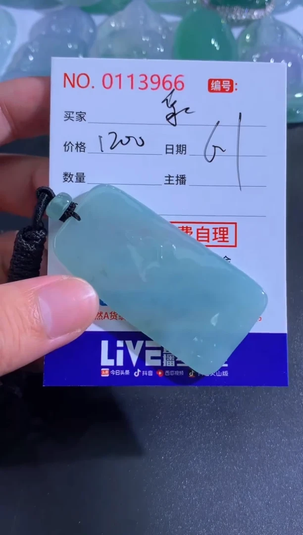 翡翠未镶嵌颈饰泉