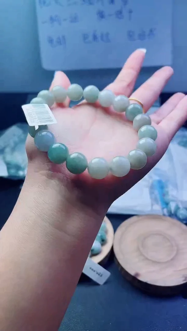 未镶嵌定制翡翠珠串