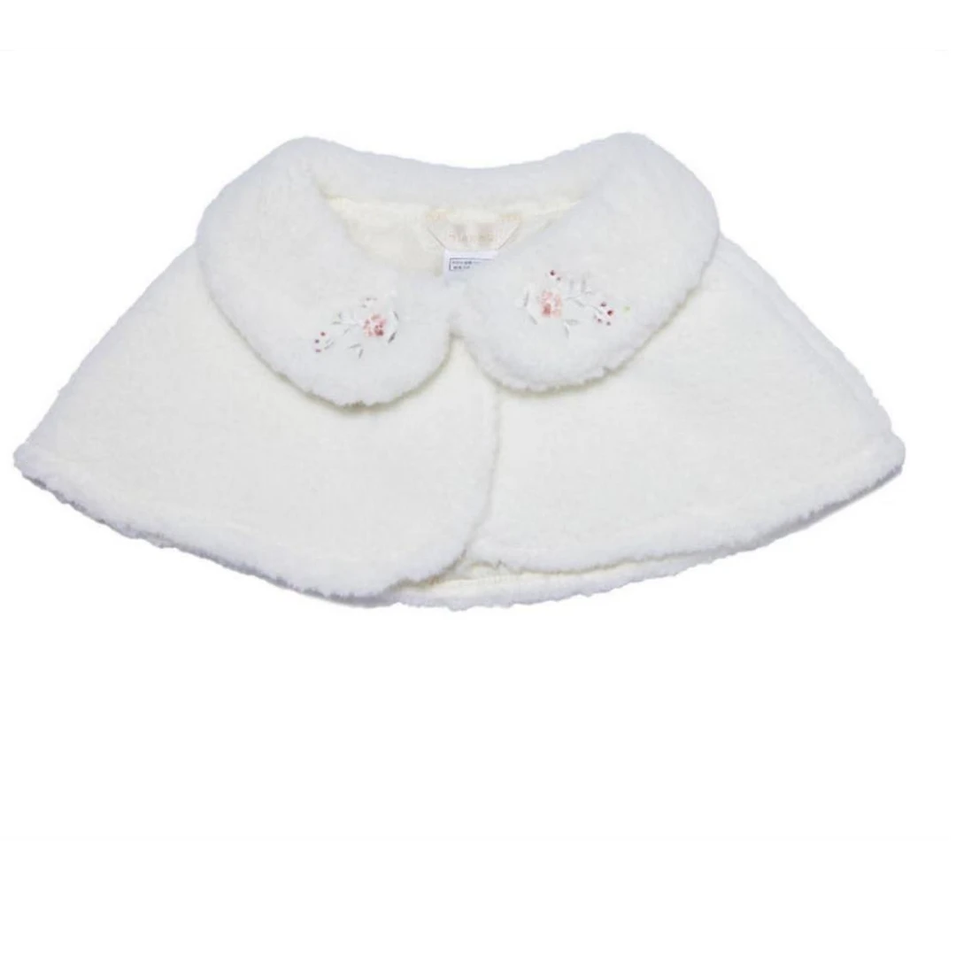 樱桃家 小星星毛绒刺绣披肩 可爱千金