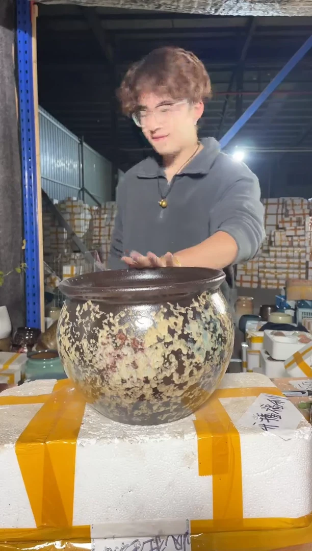 紫砂花盆宜兴紫砂粗陶花盆23-24