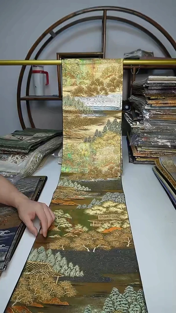 织绣67西阵织六通风景
