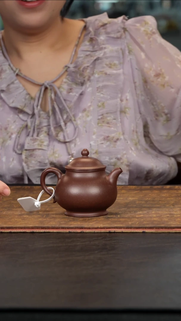 茶壶紫砂潘壶老紫泥170cc