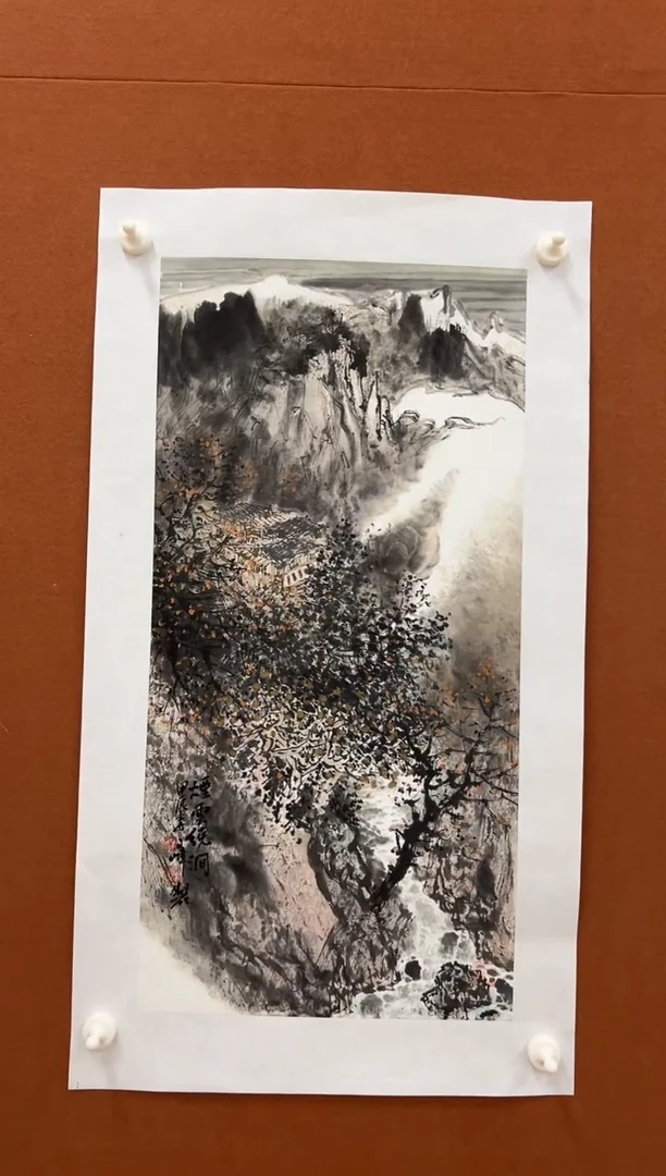 国画李文峰四尺四开水墨山水