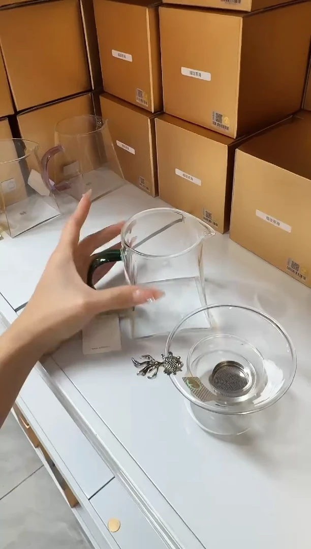 @@禾器瀚然墨绿色+银鱼茶漏