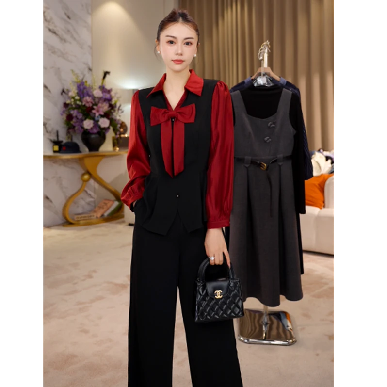 G9270小香风套装女2025新款秋季气质减龄搭配整套时尚穿搭两件套