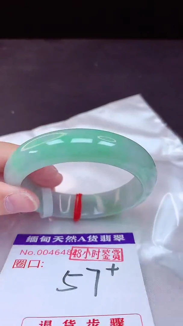 未镶嵌手镯翡翠57（48小时鉴赏期 ）