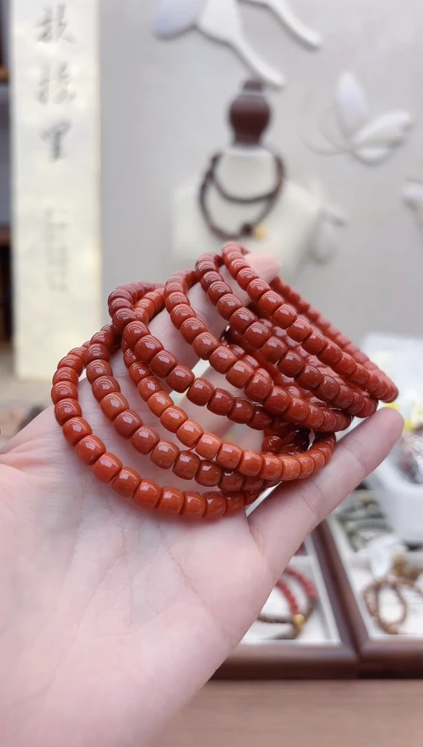 未镶嵌手链南红玛瑙W166南红直切单圈