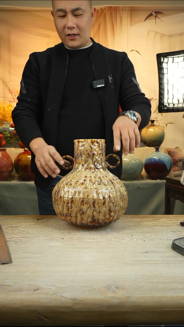 高 28口10陶瓷花瓶景德镇