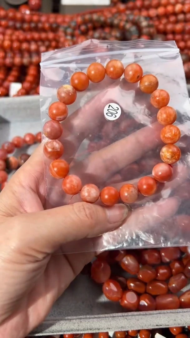 南红玛瑙手串未镶嵌11