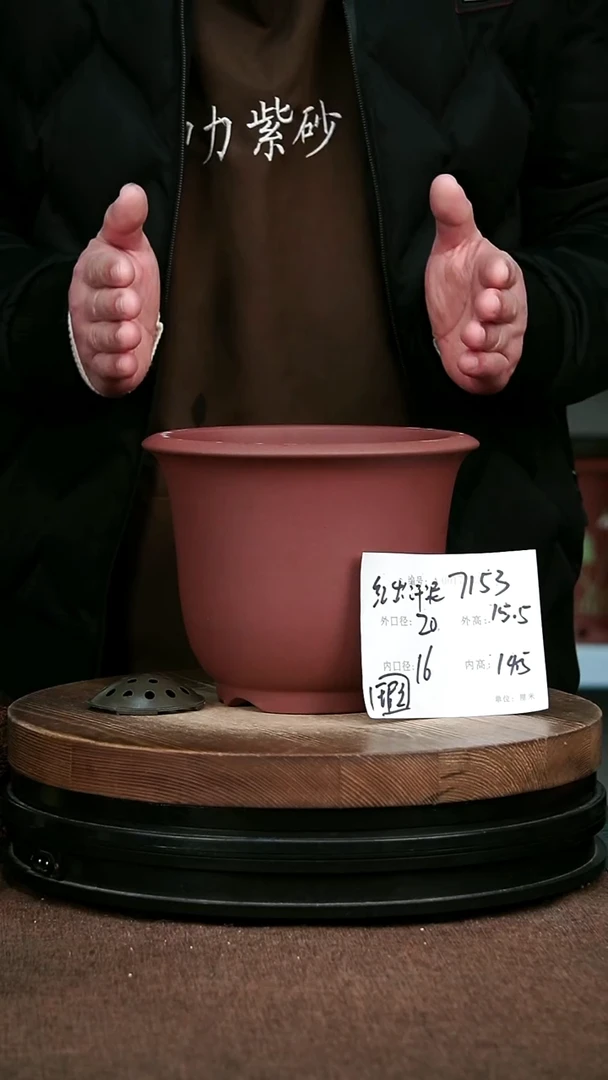 紫砂花盆花卉园艺微瑕7153