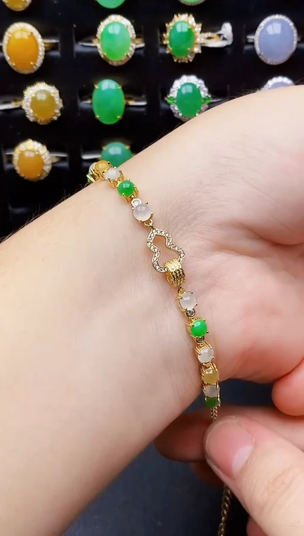 银S925镶嵌戒指翡翠5118