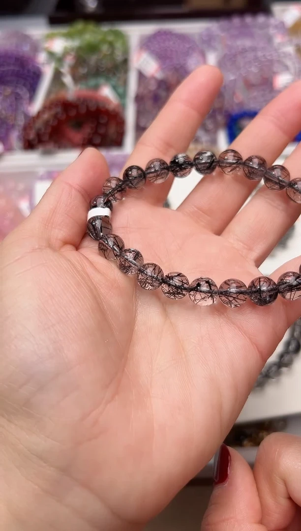 【闪购商品】水晶手链未镶嵌黑发8m+