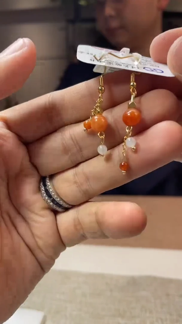 未镶嵌翡翠耳饰耳钩