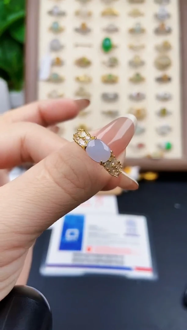 银S925镶嵌戒指翡翠12