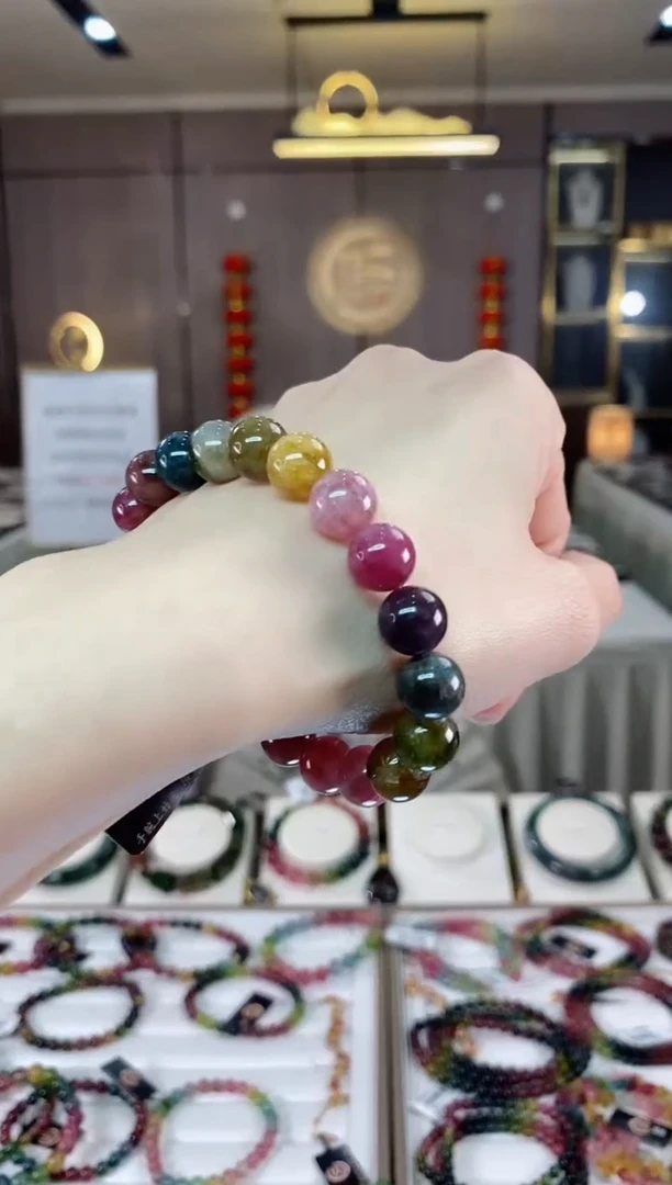 【闪购商品】碧玺单圈手串9mm+未镶嵌一物一证dan