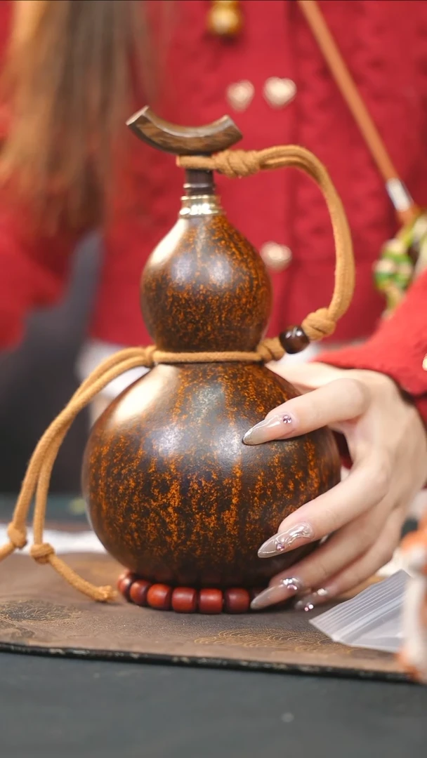 【闪购商品】WB245大漆酒葫芦不包手串及旋转底座