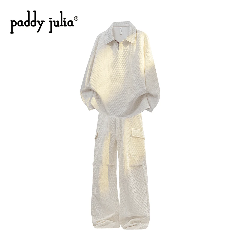 Paddy julia美式高级感套装男款春秋季设计师休闲针织卫衣一整套