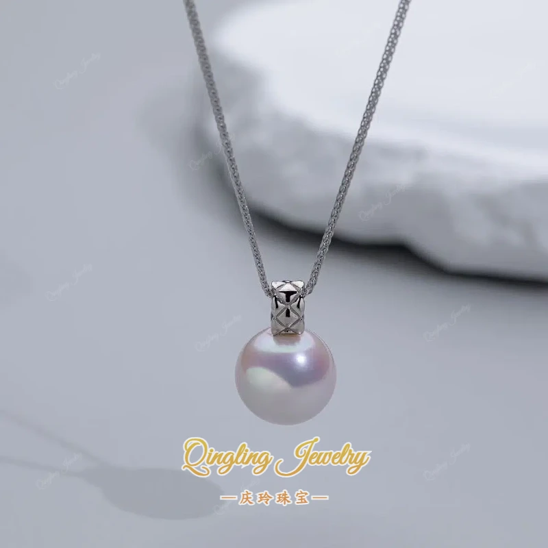 【澳雪大龙珠】淡水大龙珠百搭“澳白”光珍珠吊坠 14-15mm（赠链）