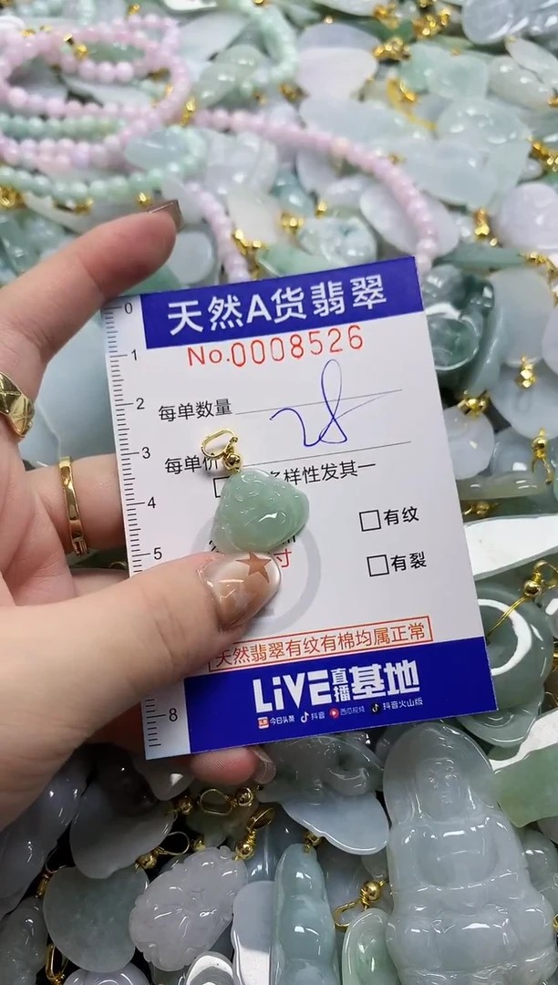 颈饰未镶嵌翡翠天然A货翡翠