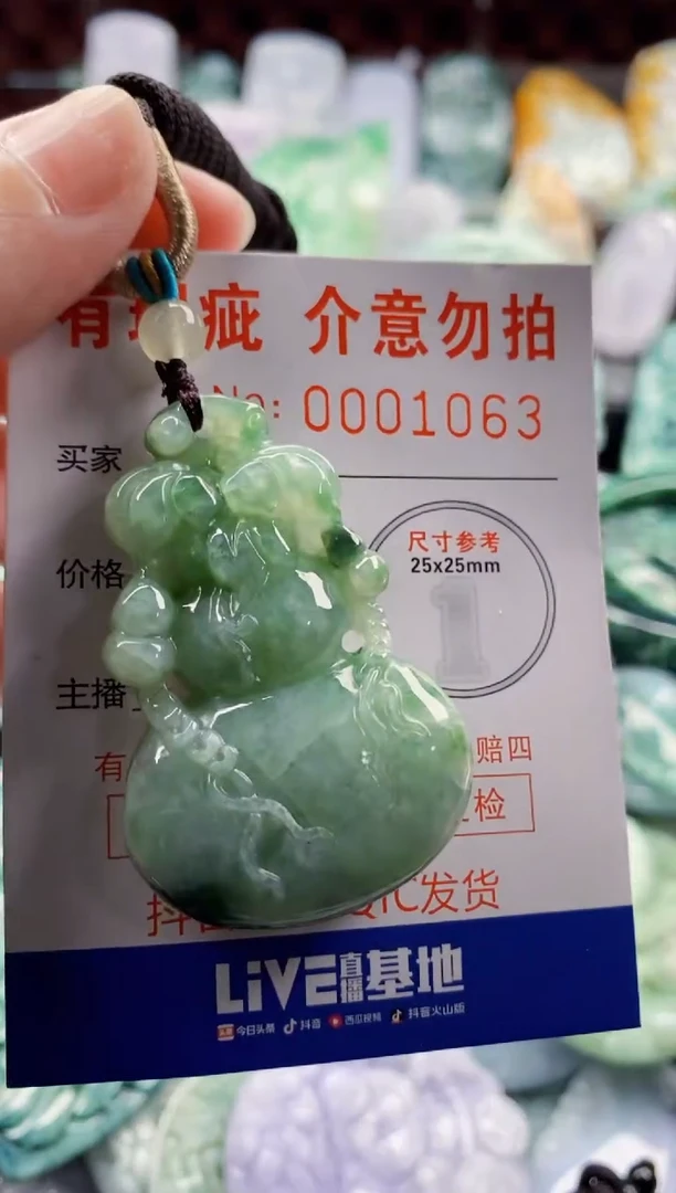 翡翠未镶嵌吊坠(不含链)1