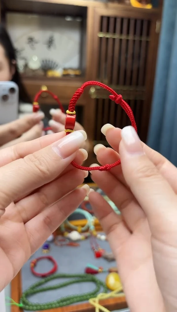 天然辰砂朱砂虎手绳XZYW