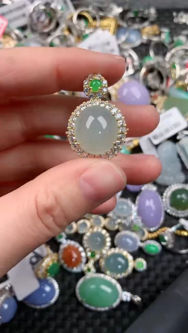 银S925镶嵌戒指翡翠11-11-11   2