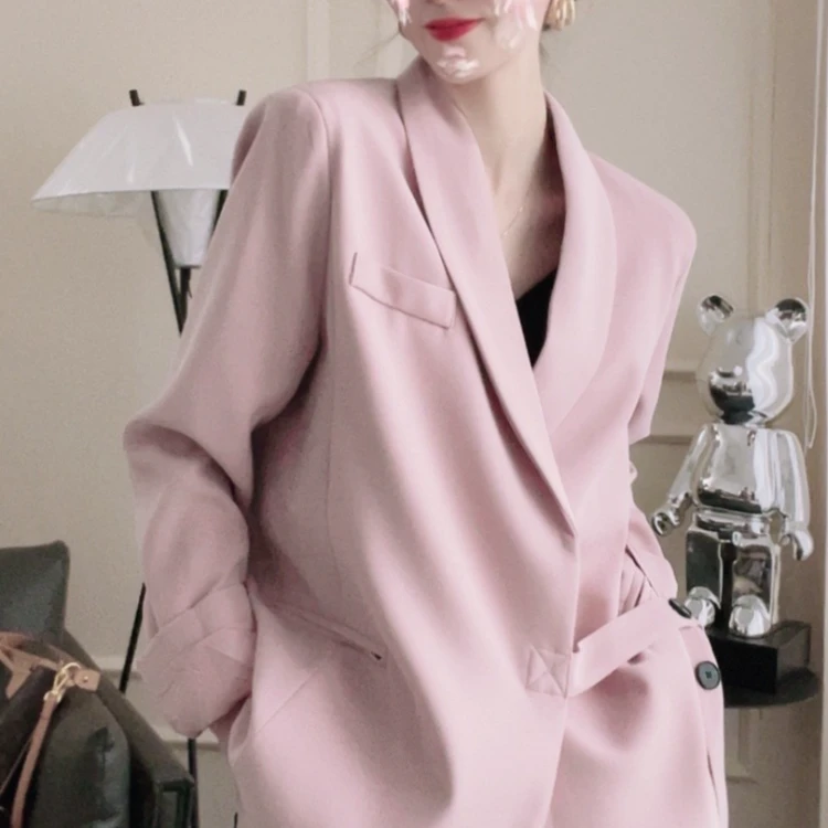 轻职风春季常规款 气质休闲高级感西装套装