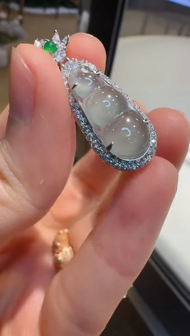 翡翠银S925镶嵌吊坠(不含链)多样性团购发一件