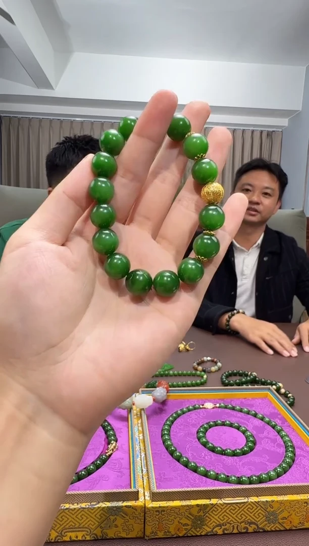 颈饰18K金镶嵌和田玉45-528-10.11多样性拍一发一