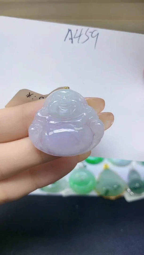 颈饰18K金镶嵌翡翠天然缅甸A货翡翠百元以上9元证书费自理