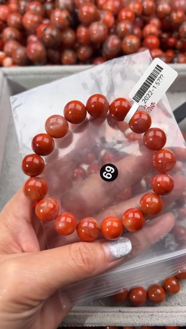 未镶嵌手串南红玛瑙12+