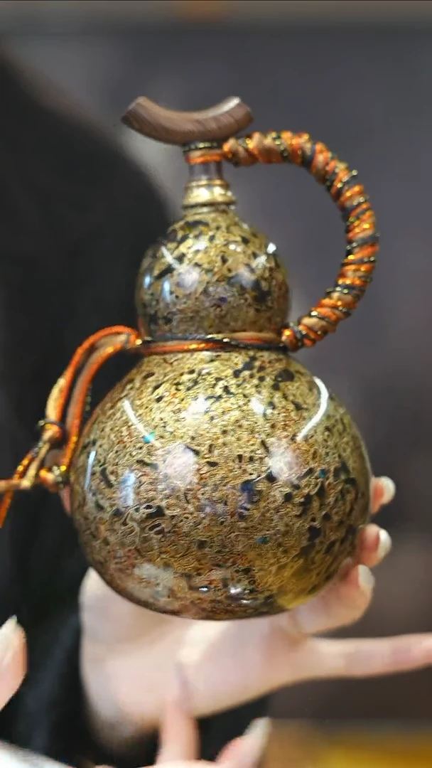 【闪购商品】XM137漆艺酒葫芦不包手串及旋转底座