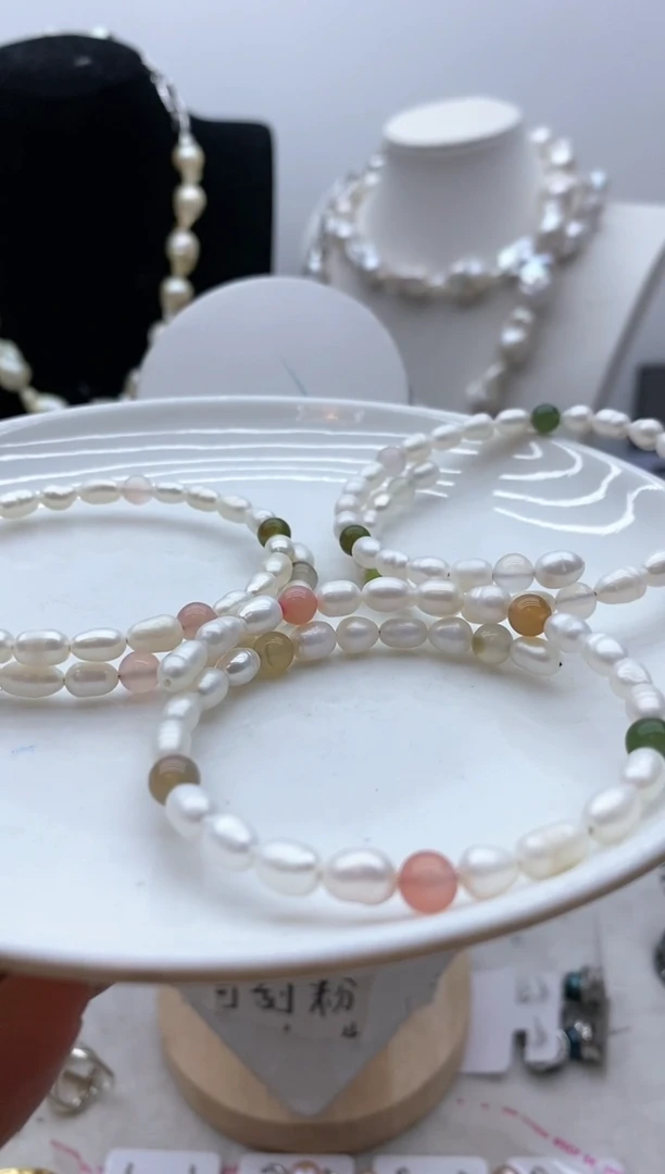 【闪购商品】淡水珍珠颈饰钛钢112