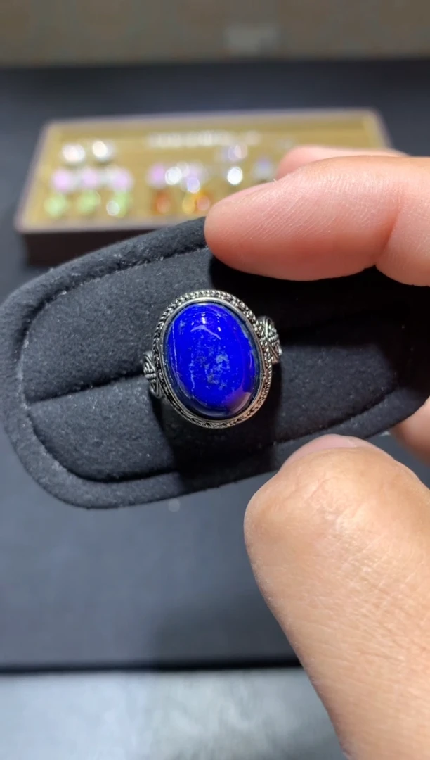 未镶嵌青金石戒指R21【多样性发其一】