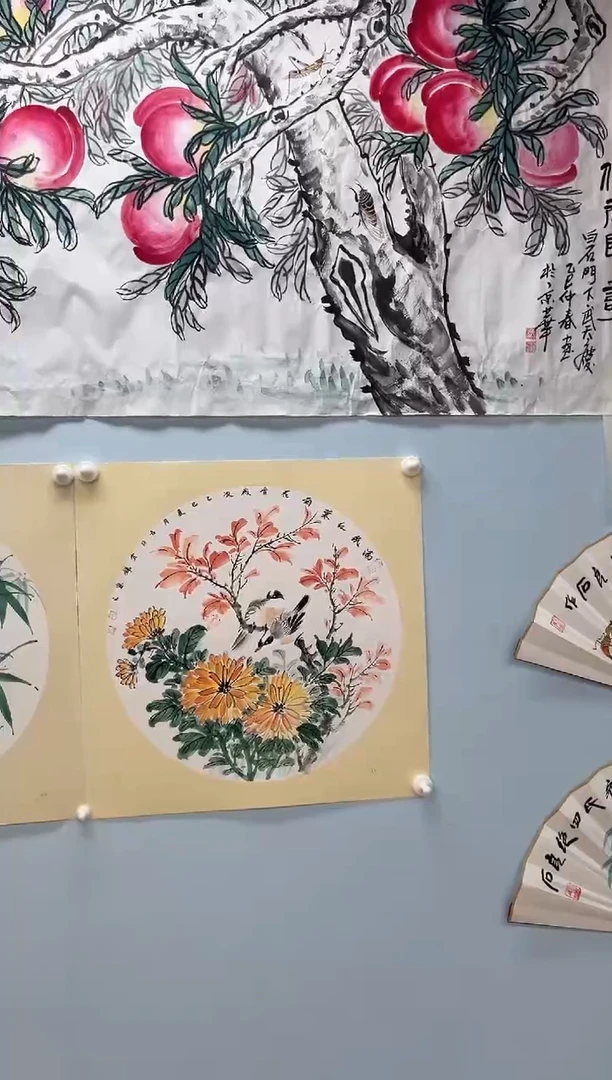 国画许宜锦老师花鸟