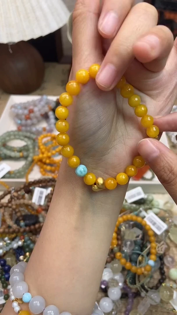未镶嵌蜜蜡手链111手串