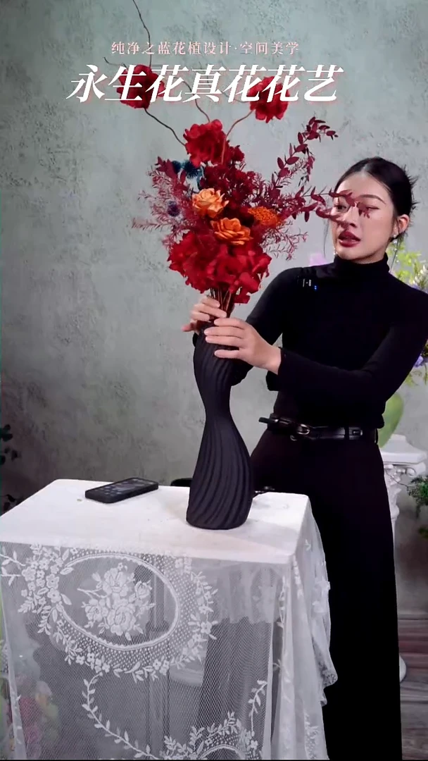 喜悦花束搭配s陶瓷花瓶