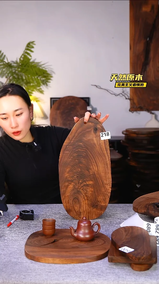 木北美黑胡桃原木.干裂疤结不属于商品质量问题完美主义者慎拍