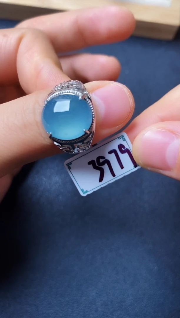 银S925镶嵌戒指翡翠222222